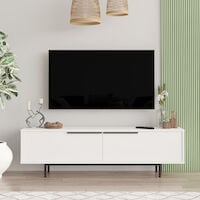 Kuusio tv-taso 160 valkoinen